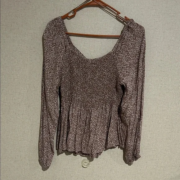 Japna Brown Floral Blouse - Picture 4 of 5